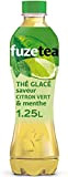 Fuze Tea Thé Vert Glacé Saveur Citron Vert/Menthe 1,25 L