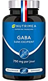 GABA 750 mg/j Sans Excipient | Anti Stress & Anxiété, Calme et Sérénité, Sommeil Réparateur | 60 gélules vegan | ...