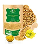GABANA Graines de Moutarde (100g), graines de moutarde jaune 100% naturelles végétaliennes, séchage et conservation naturelle