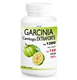 GARCINIA CAMBOGIA EXTRAFORTE 1200mg par comprimé - 180 comprimés - 100% PURE (720mg HCA par comprimé) 100% NATUREL PRODUIT ITALIEN