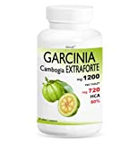 GARCINIA CAMBOGIA EXTRAFORTE 1200mg par comprimé - 30 comprimés - 100% PURE (720mg HCA par comprimé) 100% NATUREL PRODUIT ITALIEN