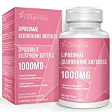 Gélules de glutathion liposomal, supplément de glutathion haute puissance 1000mg par portion, 60 gélules (1 Pack)