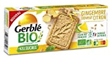 Gerblé Bio, Sablés bio saveurs citron et gingembre, Allégés en sucres, Sans huile de palme, 1 Paquet de 12 Biscuits, ...