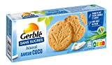 Gerblé Biscuits saveur Coco Sans Sucres, Sans huile de palme, 12 biscuits, 132g, 198916