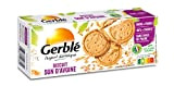 Gerblé Biscuits Son d'Avoine, Allégés en sucres, Riches en fibres, Sans huile de palme, 18 biscuits, 144g