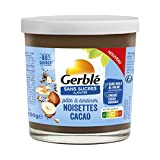 Gerblé Sans Sucres Ajoutés - Pâte à Tartiner Noisettes Cacao - Allégé en Sucres - Nutriscore C - Sans Huile ...