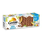 Gerblé Teneur réduite, Biscuits Cacao Céréales, Allégés en sucre, 16 biscuits, 160 g, 216575