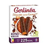 Gerlinéa - Barre Repas Chocolat saveur Caramel - Substitut de Repas Complet et Rapide - 206078