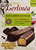 Gerlinéa Barres saveur chocolat noir & blanc - La boîte de 12, 372g