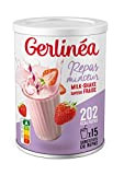 Gerlinéa Boisson Milkshake goût Fraise - Substituts de repas riche en protéines - Poudre à reconstituer - contient 15 repas ...
