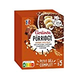 Gerlinéa - Pörridge Saveur Chocolat - Aux Flocons d'Avoine Complète et Son d'Avoine - Idéal pour un Petit-Déjeuner Complet - ...
