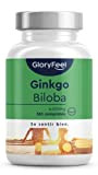 Ginkgo Biloba 6000mg, 365 Comprimés, Premium Extrait 50:1, 100% Végétalien, Pur Sans Additifs, 24% Flavonoglycosides + 6% Lactones Terpéniques, Hautement ...