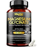 Glycinate de magnésium avec zinc et vitamine B6 - 120 capsules végétaliennes à haute résistance - Complexe de complément de ...