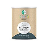 Go-Keto MCT Keto Coffee – Goût Cappuccino, sucrée avec stevia, 250 g | poudre TCM C8/C10 avec du café, 100% ...