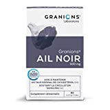 GRANIONS AIL NOIR 500 mg - TAUX DE CHOLESTÉROL NORMAL & BONNE CIRCULATION SANGUINE - Titré en S-allyl-cystéine, antioxydant naturel ...