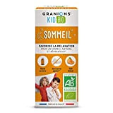 GRANIONS KID BIO SOMMEL - Certifié BIO - Goût Abricot - SOMMEIL NATUREL ET RÉPARATEUR - Formule naturelle à base ...