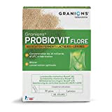 GRANIONS Probio'Vit Flore - 30 Gélules = 30 Jours - Ferments Lactiques & Levures - 14 Milliards D'Ufc à Fabrication ...