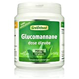 Greenfood Glucomannan, 700 mg, dose élevée, 120 gélules - SANS additifs artificiels, sans organisme génétiquement modifié. Vegan.