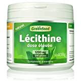 Greenfood Lécithine, 1200 mg, 240 gélules, doses élevées - SANS additifs artificiels. Sans génie génétique. Gélules softgel.