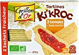 Grillon d'Or - Tartines Kikroc - 3 Céréales - Sans Gluten - Biologique - 270 g