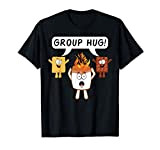 Groupe Hug S'mores Camping Bonefire Chocolat Guimauve T-Shirt
