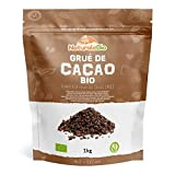 Grué de Cacao Cru Bio 1Kg. Organic Raw Cacao Nibs. Naturel et Pur. Produit au Pérou par la Plante Theobroma ...