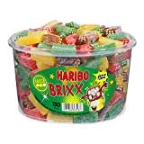 Haribo Brixx Pétillantes, Pâtes de fruits Enrobées de Poudre Acidulée, 150 Pièces, Boîte de 1200 gr