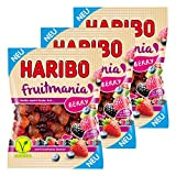 Haribo fruitmania Berry, 3 pièces, avec 20% jus, caoutchouc - Babyours - Vin en caoutchouc, Fruit caoutchouc en sachet, 525 g