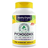 Healthy Origins, Pycnogenol, 100 mg, 60 Gélules végétaliennes, Testé en Laboratoire, Pin Maritime, Sans Gluten, Sans Soja, Végétarien