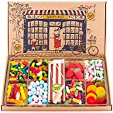 Heavenly Sweets 1.2kg Boîte cadeau traditionnelle de bonbons à choisir et à mélanger - Confiserie rétro classique dans une boîte ...