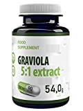 Hepatica Extrait de fruit de Graviola équivalent à 2500 mg (500 mg d'extrait 5:1) 90 gélules végétales, Testé par un ...