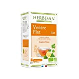 HERBESAN®- INFUSION CORIANDRE VENTRE PLAT BIO Coriandre, Thé vert, Mélisse, Ecorce de citron - 20 sachets