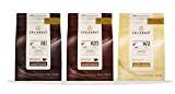 Hipp Callebaut 3 X 2,5Kg Bundle - Chocolat De Couverture Au Lait, Noir & Blanc Belge Finest Belgian Chocolate (Callets) ...