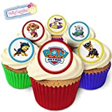 Holly Cupcakes 24 Fabulous Edible Pre-Cut Wafer Cake Toppers: Paw Patrol