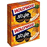 Hollywood Chewing-gum au cocktail de fruits, sans sucres - Les 4 étuis de 12, 92g