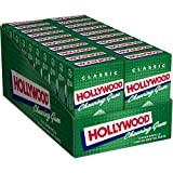 Hollywood Chewing Gum Classic - Parfum Chlorophylle - Arômes Naturels - Parfum Chlorophylle - Lot de 20 paquets de 20 ...