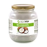 Huile de noix de coco biologique extra vierge, MeaVita, 1 Litre (1 X 1000 ml)