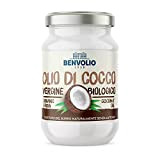 Huile de Noix de Coco Vierge Biologique Alimentaire - BENVOLIO 1938 | 500 ml - Crue Pressée à Froid. 100% ...