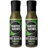 Hunter & Gather Vinaigrette grecque 2 x 250 ml | Sans Huiles Végétales ni de Graines | à l'huile d'olive ...