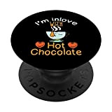 I Heart Chocolate Syrup Desserts Sweet Cocoa Bar Chocolates PopSockets Support et Grip pour Smartphones et Tablettes