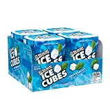 ICE BREAKERS ICE CUBES Peppermint Chewing Gum (Sugar Free, 40-Piece Bottle, Pack of 4) by Ice Breakers