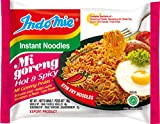 Indomie Mi Goreng Pedas - Lot de 40 sachets de 80 g de nouilles instantanées indonésiennes - Préparation rapide et ...