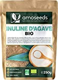 Inuline d'Agave Bio 250G | Prébiotique, 90% Fibres, Glycémie | Qualité Supérieure