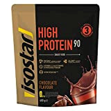 Isostar High Protein 90 Poudre pour Boisson Hyperprotéinée, Chocolat, 16 Boissons, 400 g