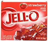 Jell-O Strawberry Gelatin Dessert 85 g (Pack of 6)