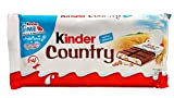 KINDER Country - 4 barres chocolatées et céréales 4x23,5g - Le paquet de 94g.