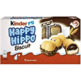 KINDER Happy Hippo 5 Biscuits Cacao de 20,7g soit 104g - Lot de 2 paquets.