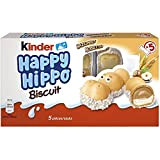 KINDER Happy Hippo 5 Biscuits Noisette de 20,7g soit 104g - Lot de 3 paquets.