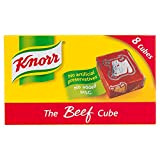 Knorr - Bouillon de boeuf - 8 cubes - lot de 2 boîtes de 80 g