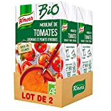 Knorr Soupe Liquide Bio Mouliné de Tomates Oignons et Pointe d'Herbes (Lot de 2x1l)